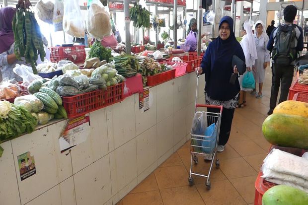 Layaknya Supermarket, Belanja Pakai Troli di Pasar Manis Purwokerto
