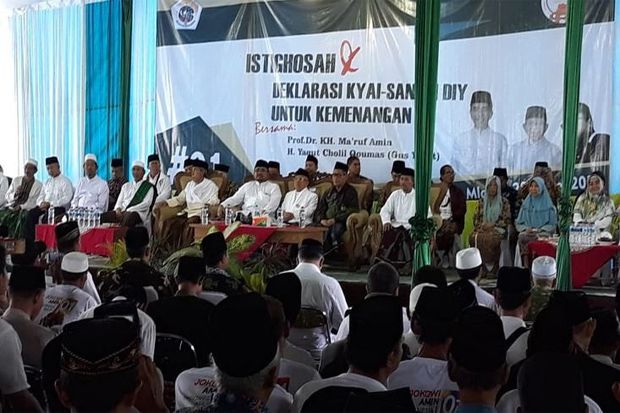 Kumpul di Mlangi Sleman, Kiai-Santri DIY Menangkan Jokowi-Maruf Amin