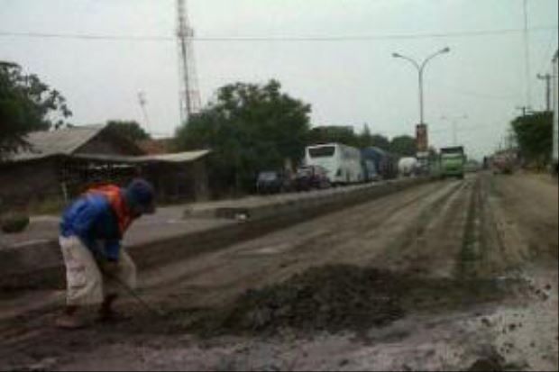 H-10 Lebaran, Perbaikan Jalan di Jateng Harus Dihentikan