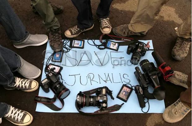 Jurnalis Alami Kekerasan saat Liputan Aksi 22 Mei