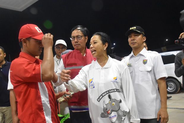 Menteri BUMN Rini Soemarno Resmikan 10 SPBU di Tol Trans Jawa