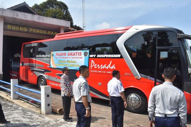 Fasilitasi Warga di Perantauan, Pemkab Batang Kirim 3 Bus Mudik Gratis