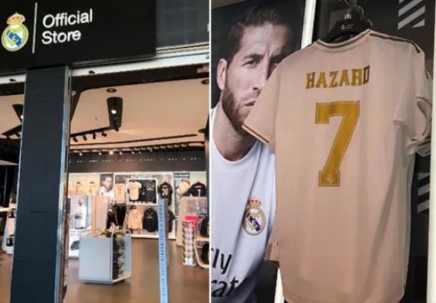 Jersey Eden Hazard Mulai Dijual di Toko Resmi Real Madrid