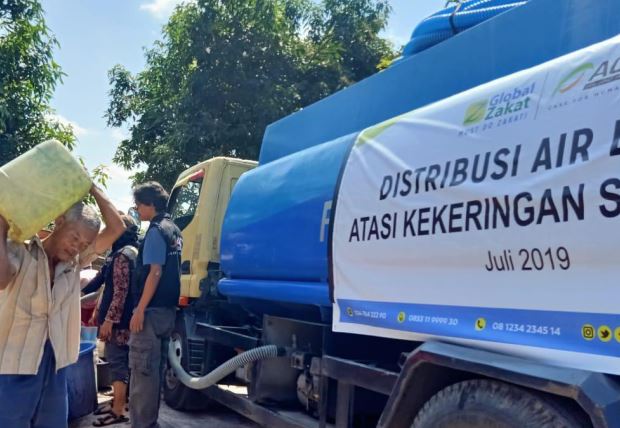 Kekeringan di Jateng Meluas, MRI-ACT Suplai Puluhan Ribu Liter Air Bersih