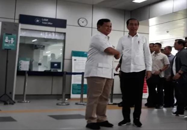 Saat MRT Jadi Saksi Pertemuan Jokowi-Prabowo