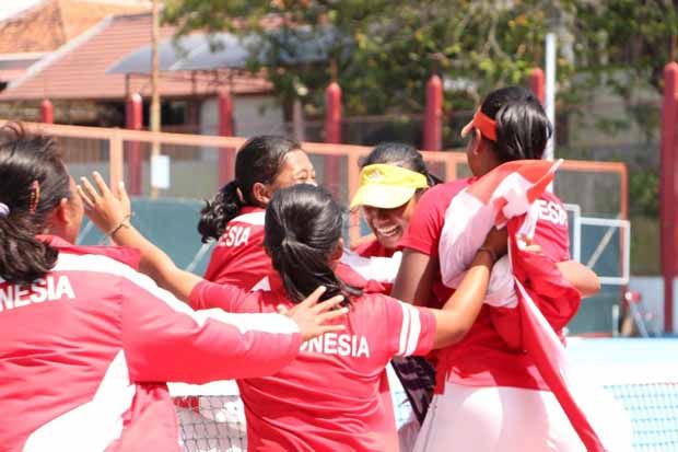 Surprise, Tenis Beregu Putri Indonesia Rebut Emas ASG XI