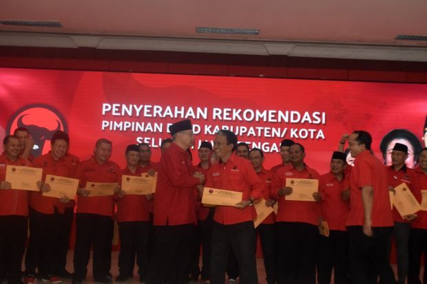 PDIP Jateng Serahkan Rekomendasi Pimpinan DPRD Kabupaten/Kota