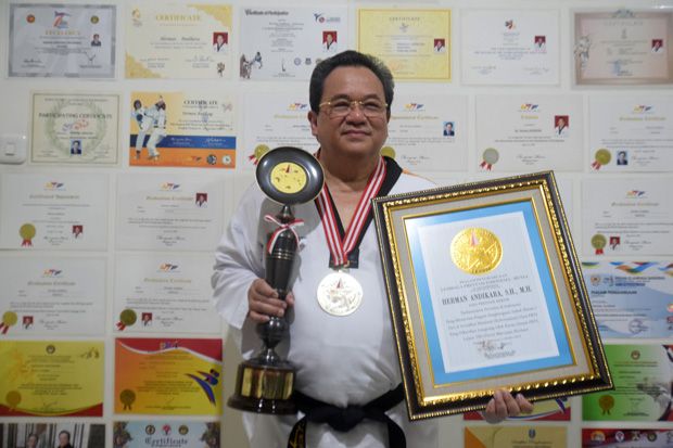Herman Andikara, Taekwondoin Indonesia Pertama Pemegang Sabuk Hitam DAN 8
