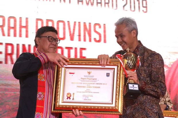 Jawa Tengah Dinobatkan sebagai Provinsi Terinovatif 2019