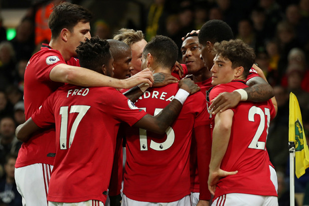 Menang atas Norwich City Antar Man United Naik Peringkat