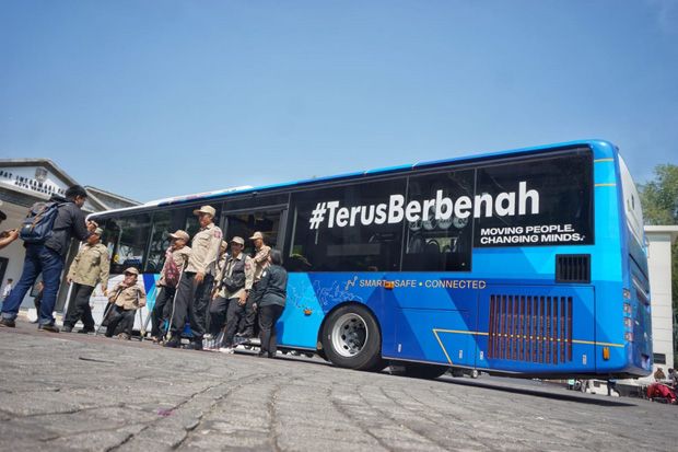 Bertepatan Hari Pahlawan, Bus Low Deck Trans Semarang Diuji Coba