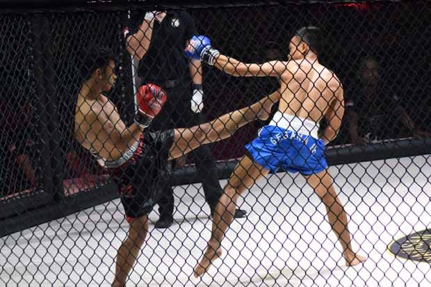 Serunya Duel Fighter di Ajang Kick Boxing LAC XVI