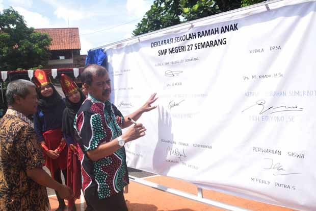 Ultah ke-34, SMPN 27 Semarang Deklarasikan Sekolah Ramah Anak