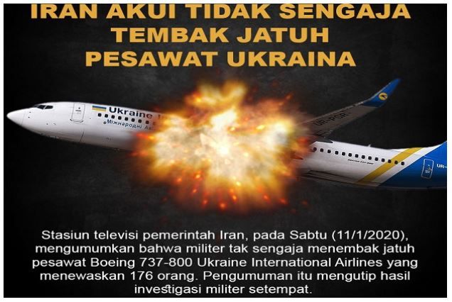 Gara-gara Intimidasi AS, Iran Tak Sengaja Merudal Pesawat Ukraina