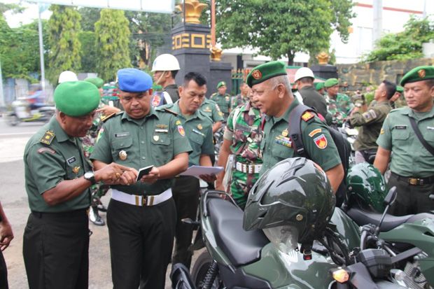 Prajurit TNI Wajib Patuhi Aturan Lalu Lintas