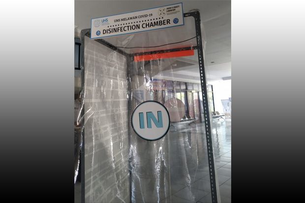 Mahasiswa UNS Buat Disinfection Chamber untuk Cegah Corona