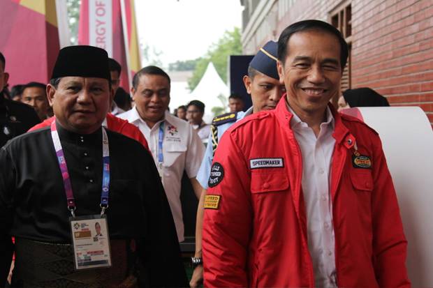 Jokowi-Prabowo Nobar Final Pencak Silat Asian Games 2018