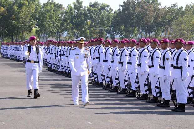 Prajurit Brigif 2 Marinir Peringati HUT ke-73 TNI AL