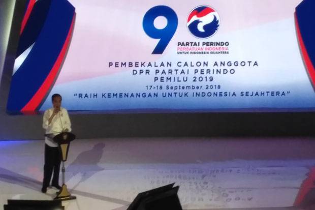 Presiden Jokowi Buka Pembekalan Caleg DPR Partai Perindo