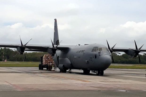 6 Pesawat Bantuan Asing Angkut 103 Ton Bantuan Kemanusiaan