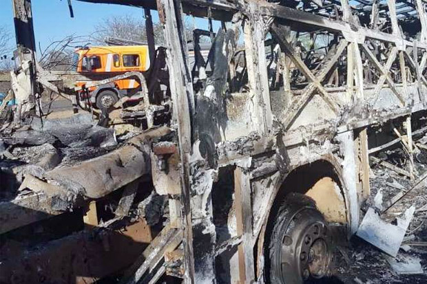 Sangat Tragis, 42 Orang Tewas Terpanggang di Dalam Bus