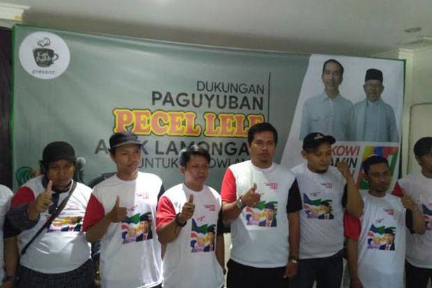 Paguyuban Pedagang Pecel Lele Lamongan se-Jakarta Deklarasi Dukung Jokowi
