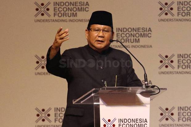 Prabowo: Saya Sedih Ada 25 Bidang Usaha Bisa 100 Persen Dikuasai Asing
