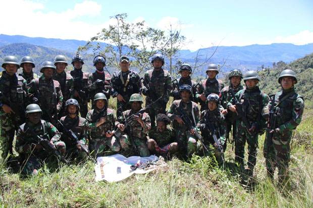 31 Pekerja di Papua Dibantai, 1 SSK Raider-Brimob Dikerahkan