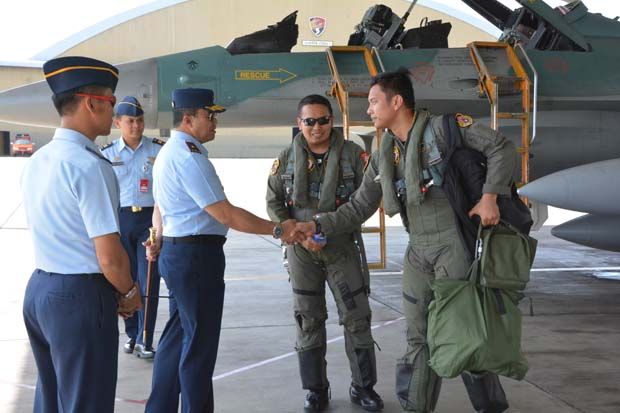 Usai Jaga Natuna, Delapan F-16 Fighting Falcon Pulang Kandang