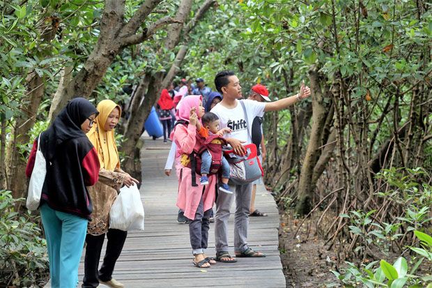 Masyarakat Serbu Eco Wisata Mangrove Kota Surabaya