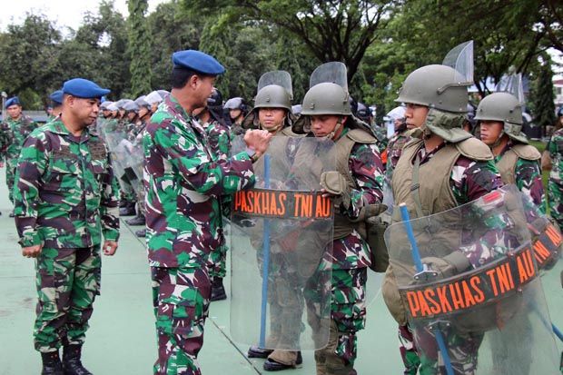 3.750 Prajurit TNI AU Latihan Pengamanan Pemilu 2019 di Makasar