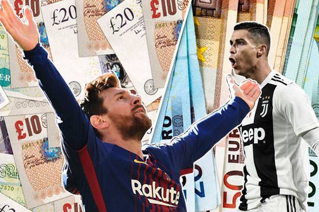 Jebret! Gaji Bulanan Messi Ternyata Nyaris Dua Kali Ronaldo