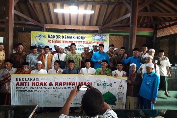 Takmir Masjid Se-Kabupaten Pasuruan, Deklarasi Anti Hoax
