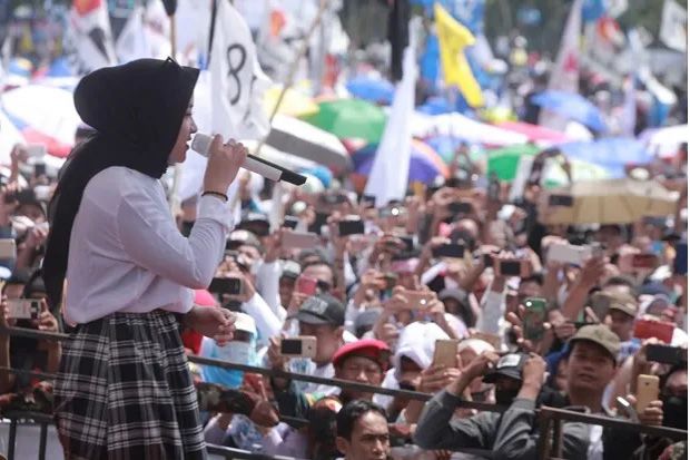 Ribuan Pendukung Prabowo Geber Lumbung Suara Jokowi di Solo