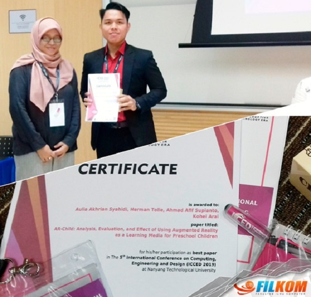 AR-Child Karya Mahasiswa Filkom UB, Raih Penghargaan di Singapura