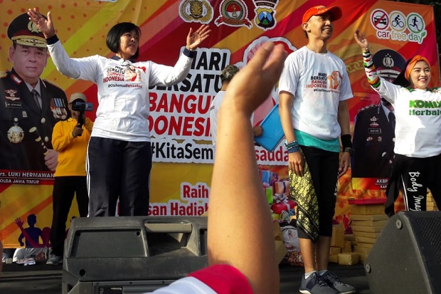 Serunya Olah Raga Bersama, Bersatu Bangun Indonesia