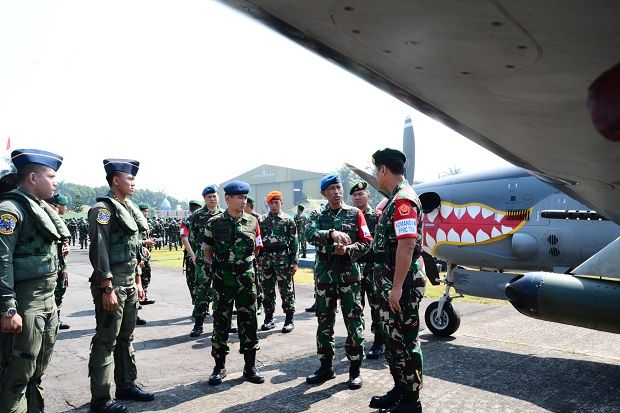 2.397 Prajurit PPRC TNI Disiagakan di Lanud Abdulrachman Saleh