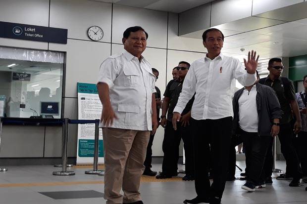 Akhirnya, Prabowo Bertemu Jokowi di Stasiun MRT Lebak Bulus