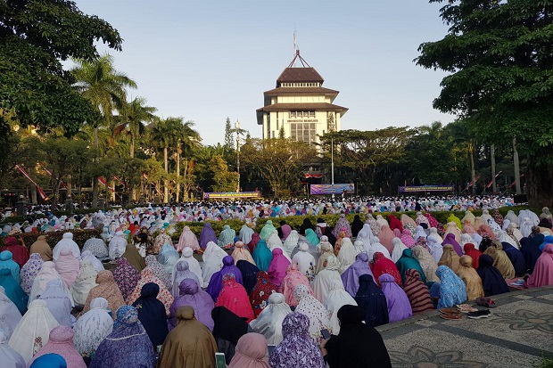 Ada Pesan Menjaga Persatuan Dalam Sholat Idul Adha di UB Malang