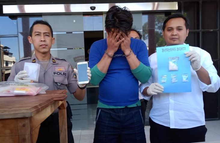 Tak Kapok Bisnis Narkoba, Residivis Ini Ditangkap Polrestabes Surabaya