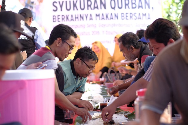 Syukuran Qurban, Ini Cerita Bahagia Warga Kampung Seng Surabaya