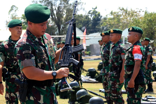 Ratusan Prajurit Yonif Para Raider 501 Ikuti Latgab TNI