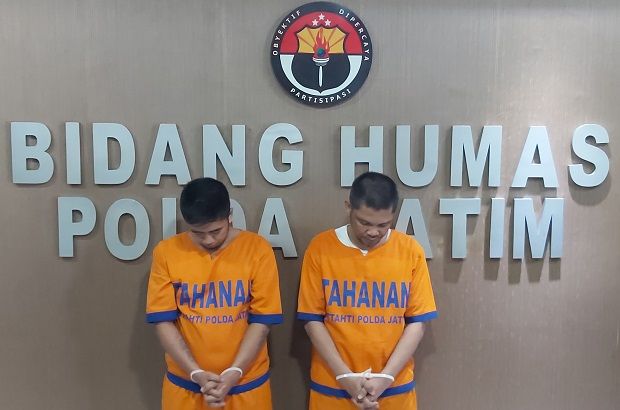 Catut Nama Petinggi Polda Jatim, 2 Penipu Online Dibekuk Polisi