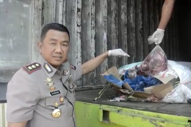 4 Ton Daging Celeng dari Lampung Gagal Diselundupkan ke Bekasi