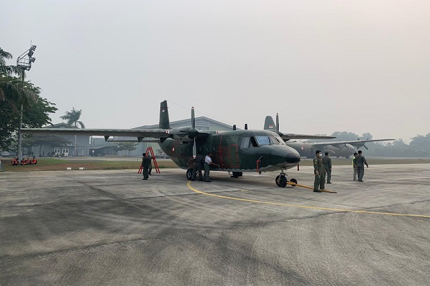 4 Pesawat Angkut TNI Disiagakan untuk Membuat Hujan Buatan