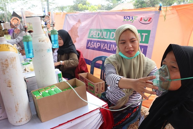 Darurat! Warga Korban Asap Butuh Pasokan Oksigen Tabung