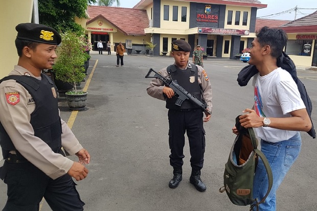 Sikapi Teror Bom di Medan, Polresta Mojokerto Perketat Pengamanan