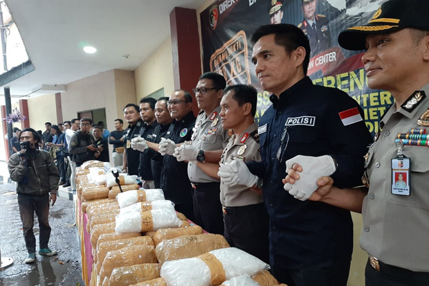 Polisi Sita 158 Kg Sabu untuk Pesta Pergantian Tahun di Ibu Kota