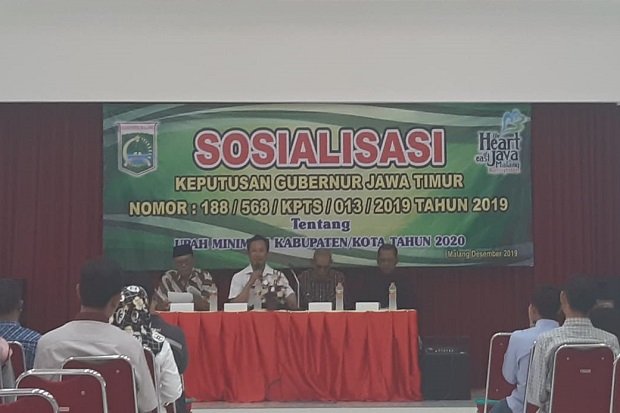 UMK Dipastikan Naik, Disnaker Kabupaten Malang Gelar Sosialiasi