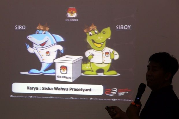 SIRO dan SIBOY Resmi Jadi Maskot KPU Kota Surabaya